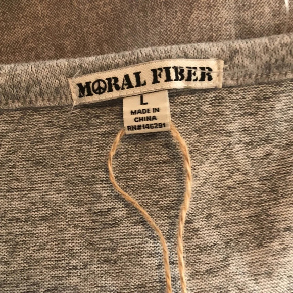 Open shoulder long sleeve sweater grey size large - Picture 7 of 14